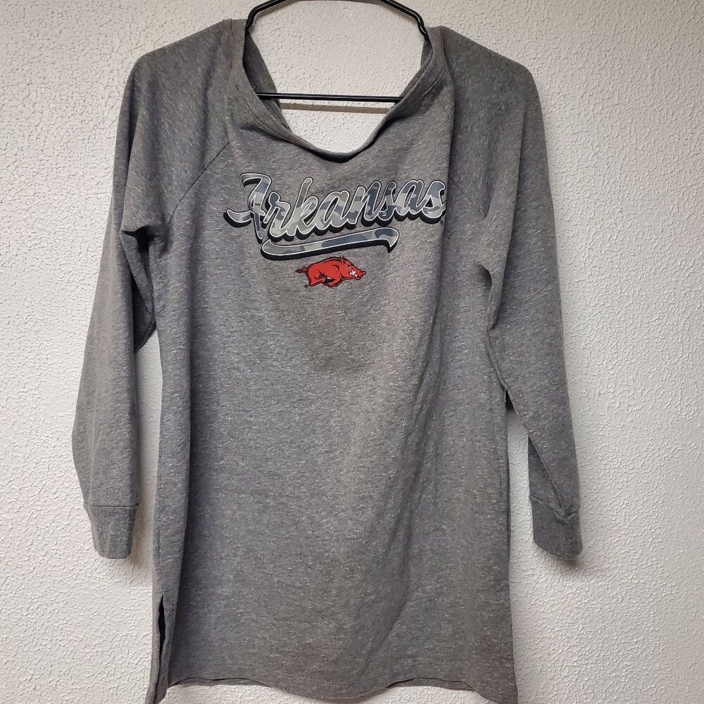 Womens NCAA Arkansas Razorbacks Long Sleeve Shirt by Team LJ - Size Small - New